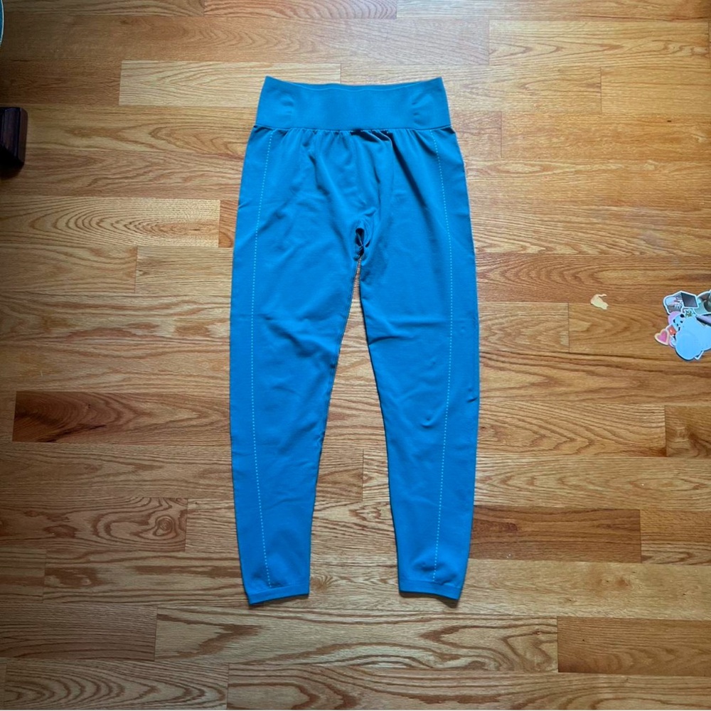 blue workout leggings